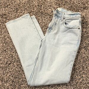 Abercrombie & Fitch Light Wash Straight Leg Jeans